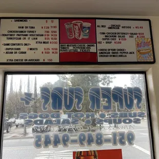 Updated menu 3/23