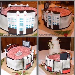Memorial Stadium Husker's Groom's Cake.
