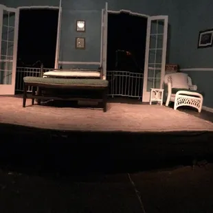 The set for Cat on a Hot Tin Roof.