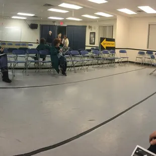 Waiting area before entering theatre