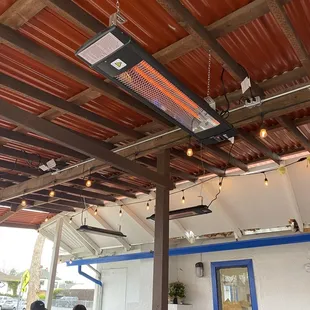 Heat lamps!