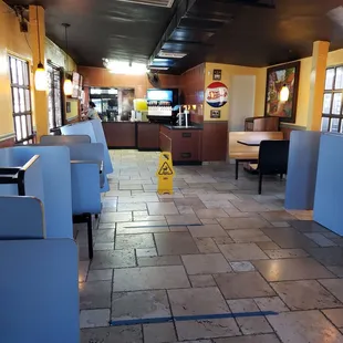 Social distancing in effect