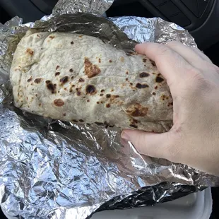 Big carnitas burrito