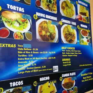 Taco Menu