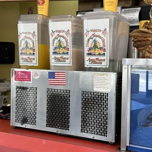 a variety of food items on display