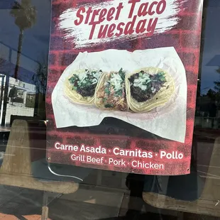 tacos, outside