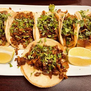 2 Chorizo, 2 Adobada, and 2 De Milanesa