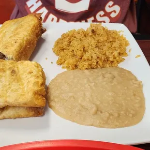 Not on the menu. Sredded beef chimichanga!
