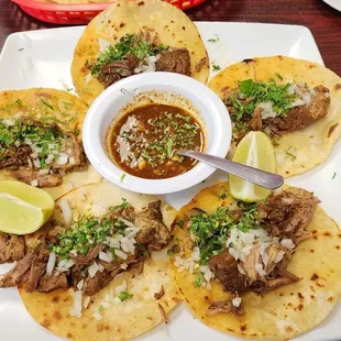 Birria tacos, omg they are AMAZING!!! So delicious, Highly recommended!