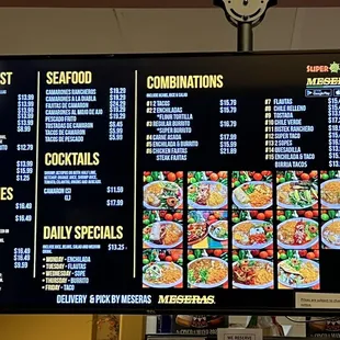 the menu