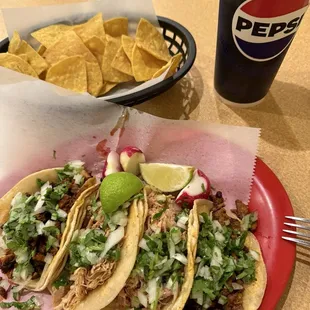 Shredded chicken and al pastor