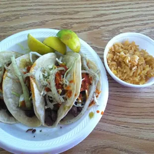 Carne asada tacos dressed how I like it