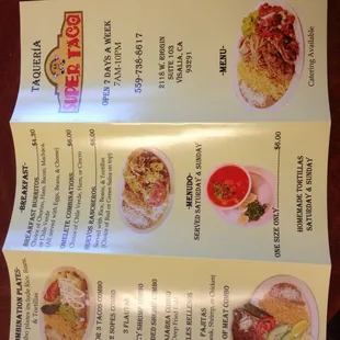 Menu Front