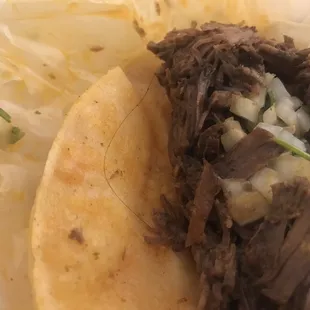 Here's the one with the long human hair in it