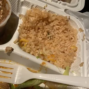 hard rice- not steamed or cooked long enough. 3rd time like this