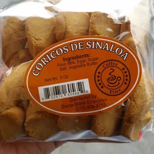 Sinaloa cookies  $3.00