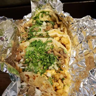 Flour and Corn Tacos $1.50.....