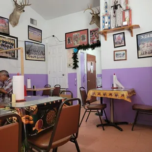 Inside restaurant