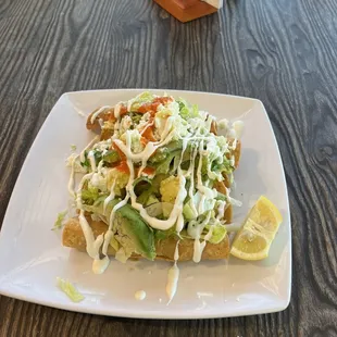 Ricas flautas de pollo