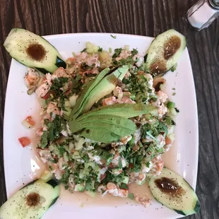 Tostada camarón