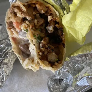 Asada burrito