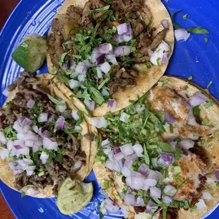 Choriqueso, Asada, and al pastor.
