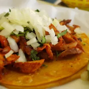 The Al pastor taco was good