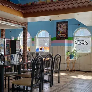 the interior of a restaurant