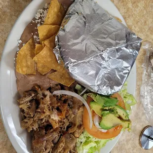 Carne asada plate