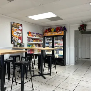 the inside of a grocery store