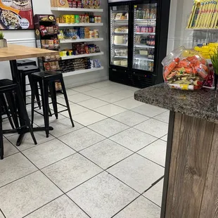 Small grocery inside too