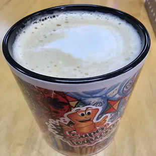 Cafe Con Leche in cute cup!