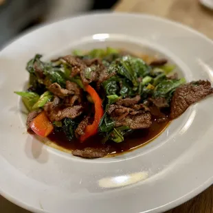 Pad Prik Khing with broccoli &amp; beef
