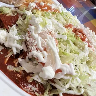 4 Enchiladas Pollo Plate