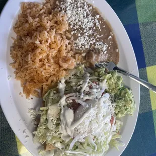 4 Flautas de Pollo Plate