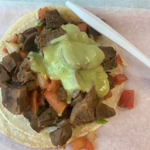 DRY Lengua taco