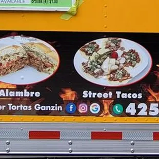 the side of a food truck