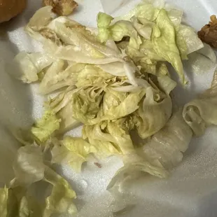 They added old ass lettuce to my Philly sandwich. Unsat