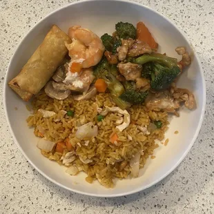 28. Chicken Fried Rice 64. Chicken with Broccoli 72. Shrimp with Lobster Sauce 1. Pork Egg Roll