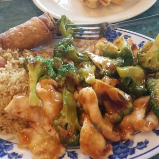 Chicken and broccoli