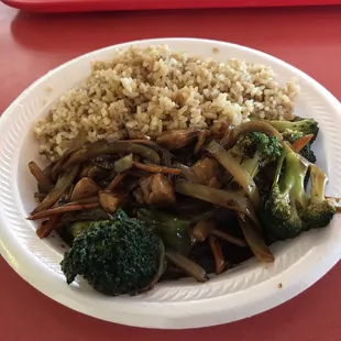 Hunan chicken was just fair