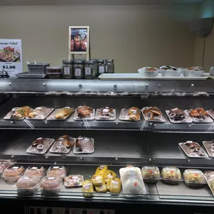 a variety of food items