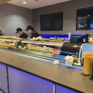 The Sushi bar makes delicious sushi!