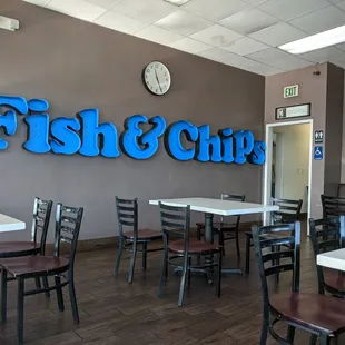 Inside of restaurant.