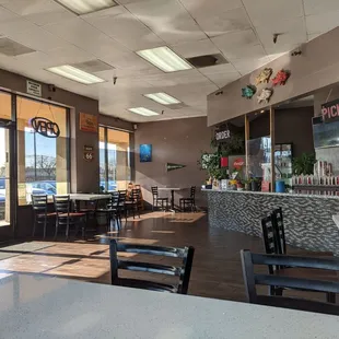Inside of restaurant.