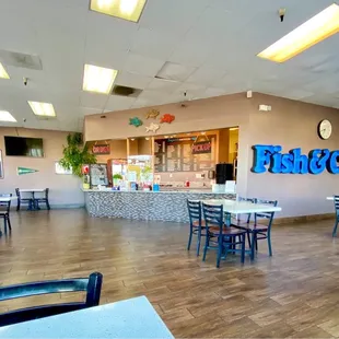the inside of a restaurant