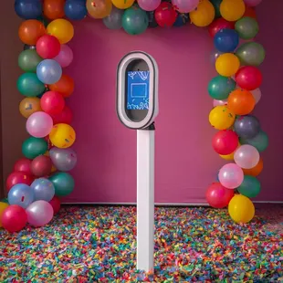 Small, sleek design allows us to set up anywhere.