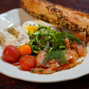lox + schmear + salad