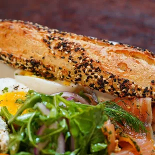 lox + schmear + salad