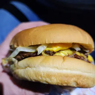 Double cheeseburger!